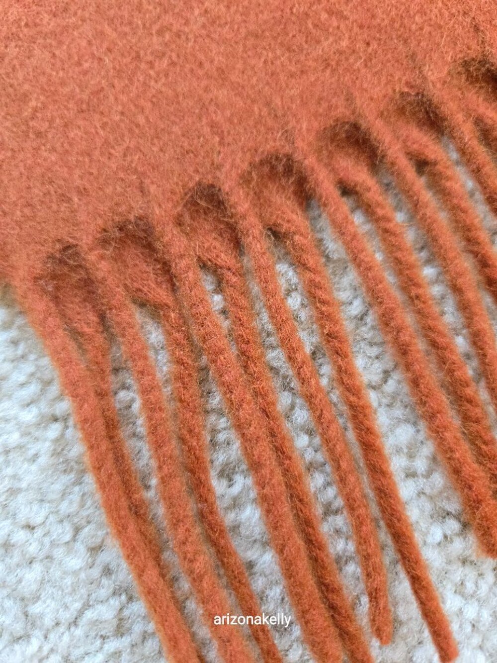 NWT tbco Lambswool Rust Scarf Scotland - Picture 8 of 14